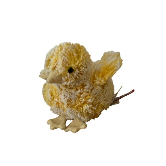 Vtg Douglas Cuddle Toys Yellow Chick Plush Stuffed Animal Fluffy Toy 6" Easter - Picture 1 of 7